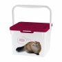 КОНТЕЙНЕР ДЛЯ КОРМА С ДЕКОРОМ LUCKY PET 5.3Л КОШКИ (Бордовый) УТ-00000910