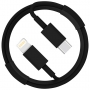 Кабель Energy ET-34 USB-С/Lightning (для продукции Apple), 1 м, 20 Вт, черный УТ-00011109