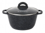 Кастрюля АП 3,5л со стекл/кр GRANIT(black)(3шт) - кгч35а УТ-00011299
