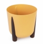 Кашпо на ножках "Жардин" 21л (с дренажной вставкой) (горчичный) (уп.2) УТ-00017432